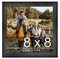 8x8 Wide Barnwood Picture Frame with UV-Resistant Acrylic & Acid Free Backing, Available in 6 Paint Finishes - Grey, Brown, White, and Black